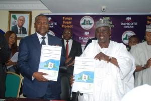 DANGOTE, NASARAWA STATE MOU SIGNING